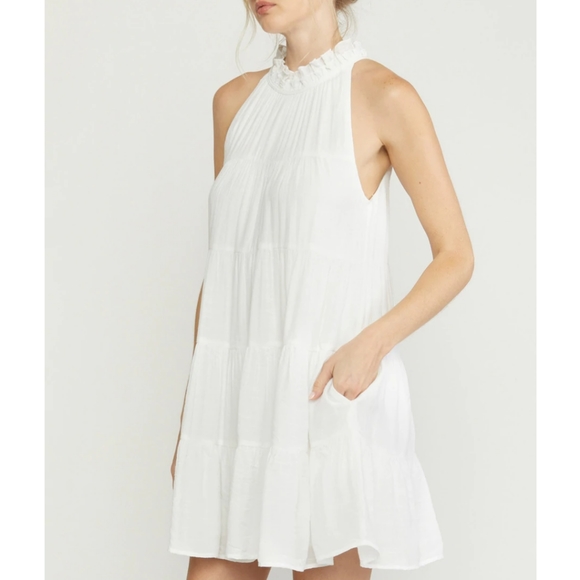 ENTRO • ANTHRO Halter Tiered Dress ~ NWT - Picture 5 of 15